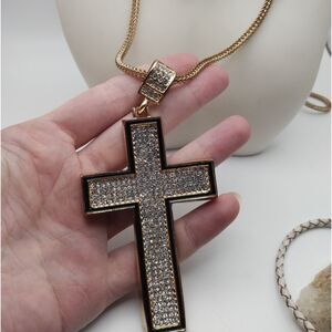 Macy's limited edition diamond cross necklace